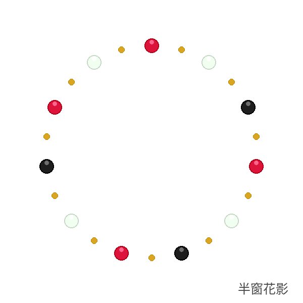 半窗花影